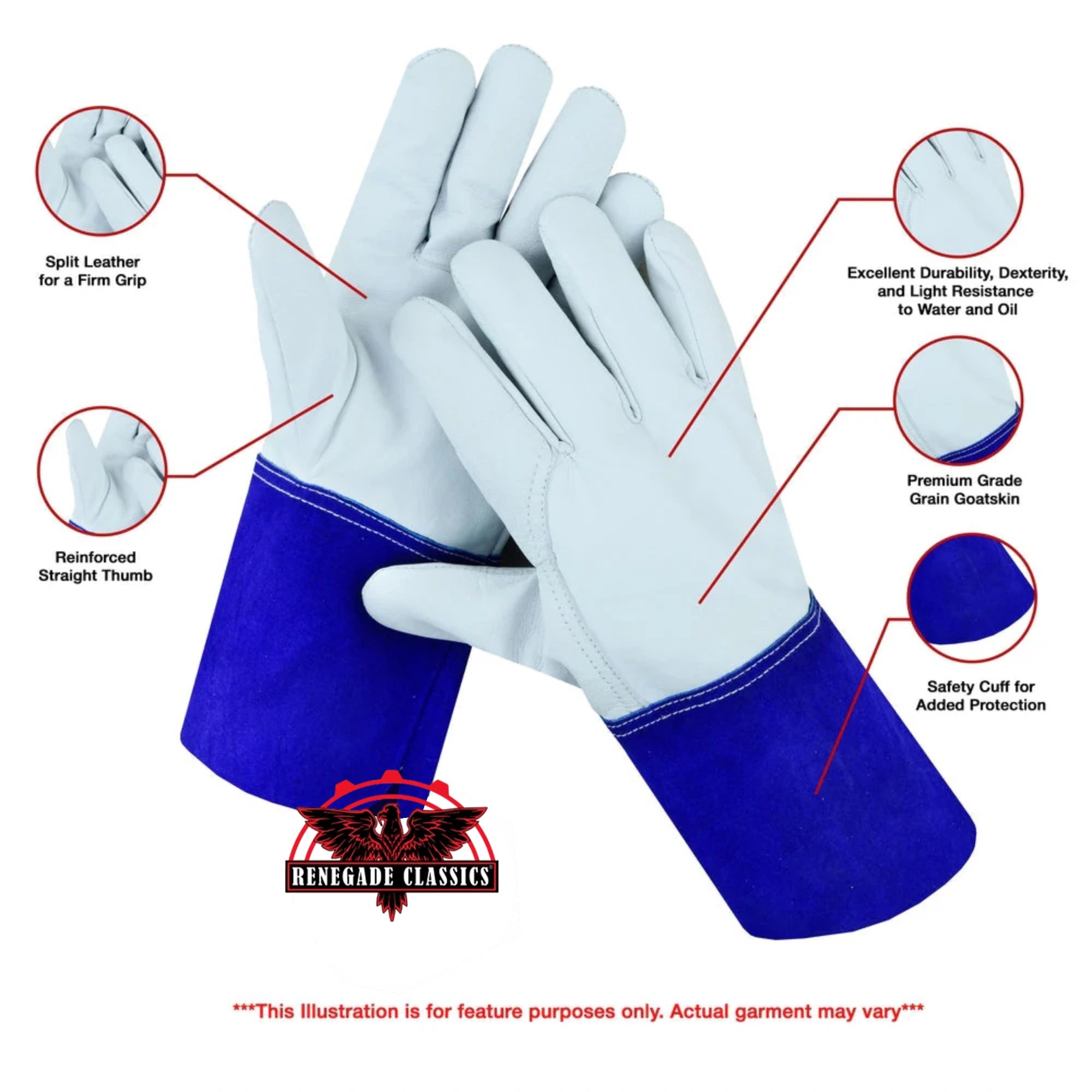 Weld Shield Safety Work Gloves