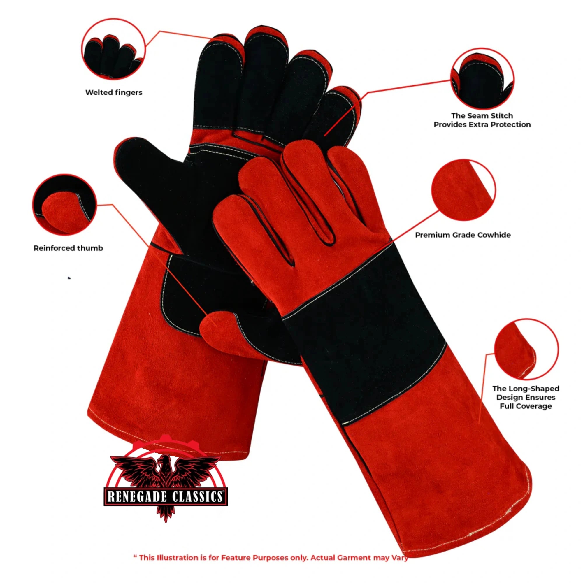 Ruby Claw Safety Work Gloves