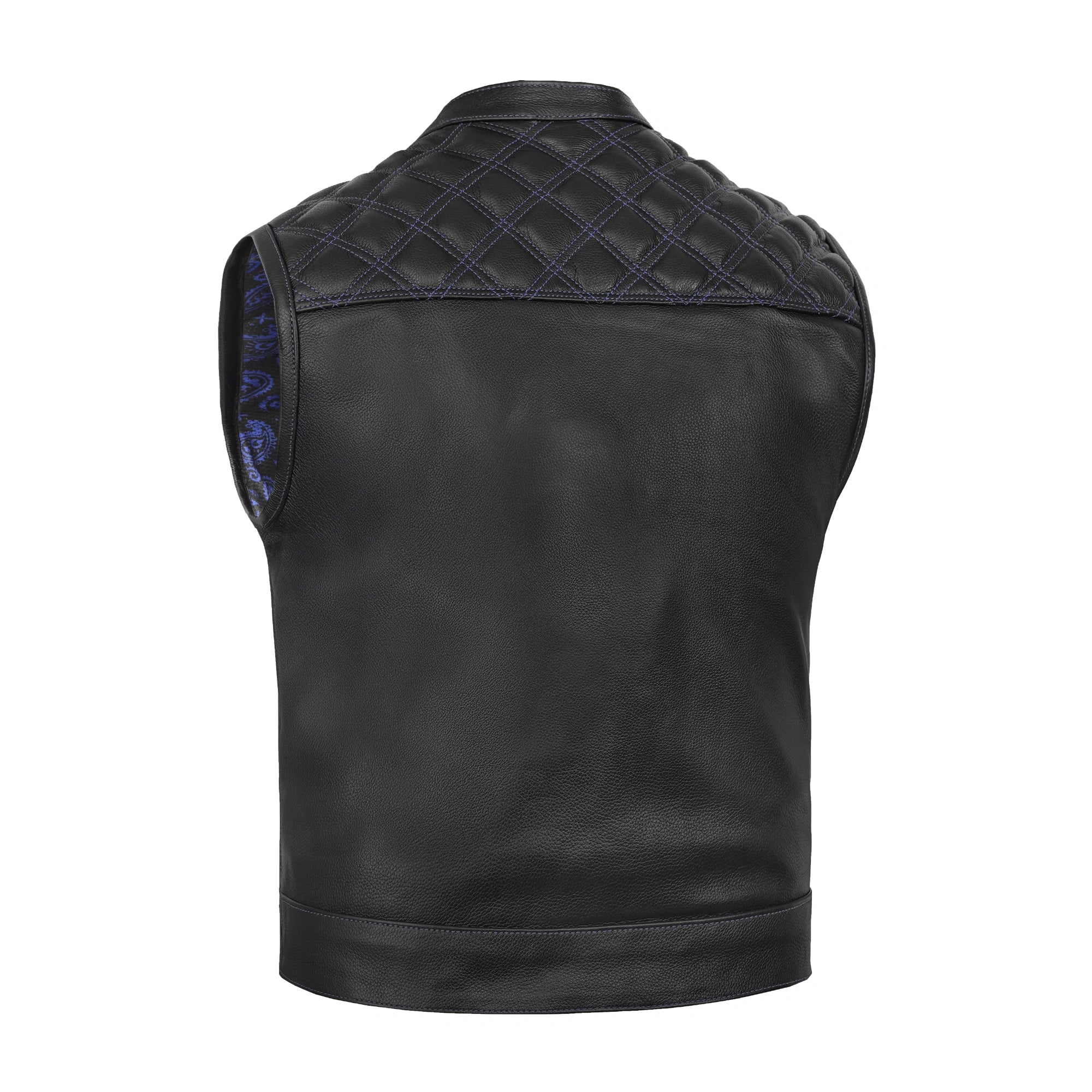 Odin Grim Men's Motorcycle Leather Vest
