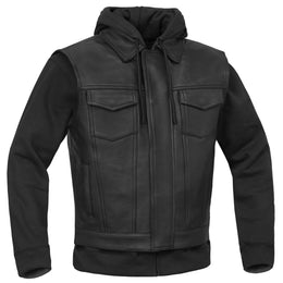 Lucent Noir Men's Leather Vest