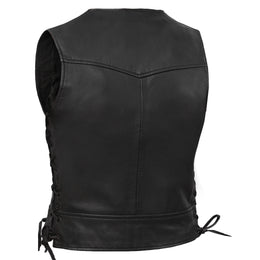 Biker Mommy™ Womens Leather Motorcycle Vest