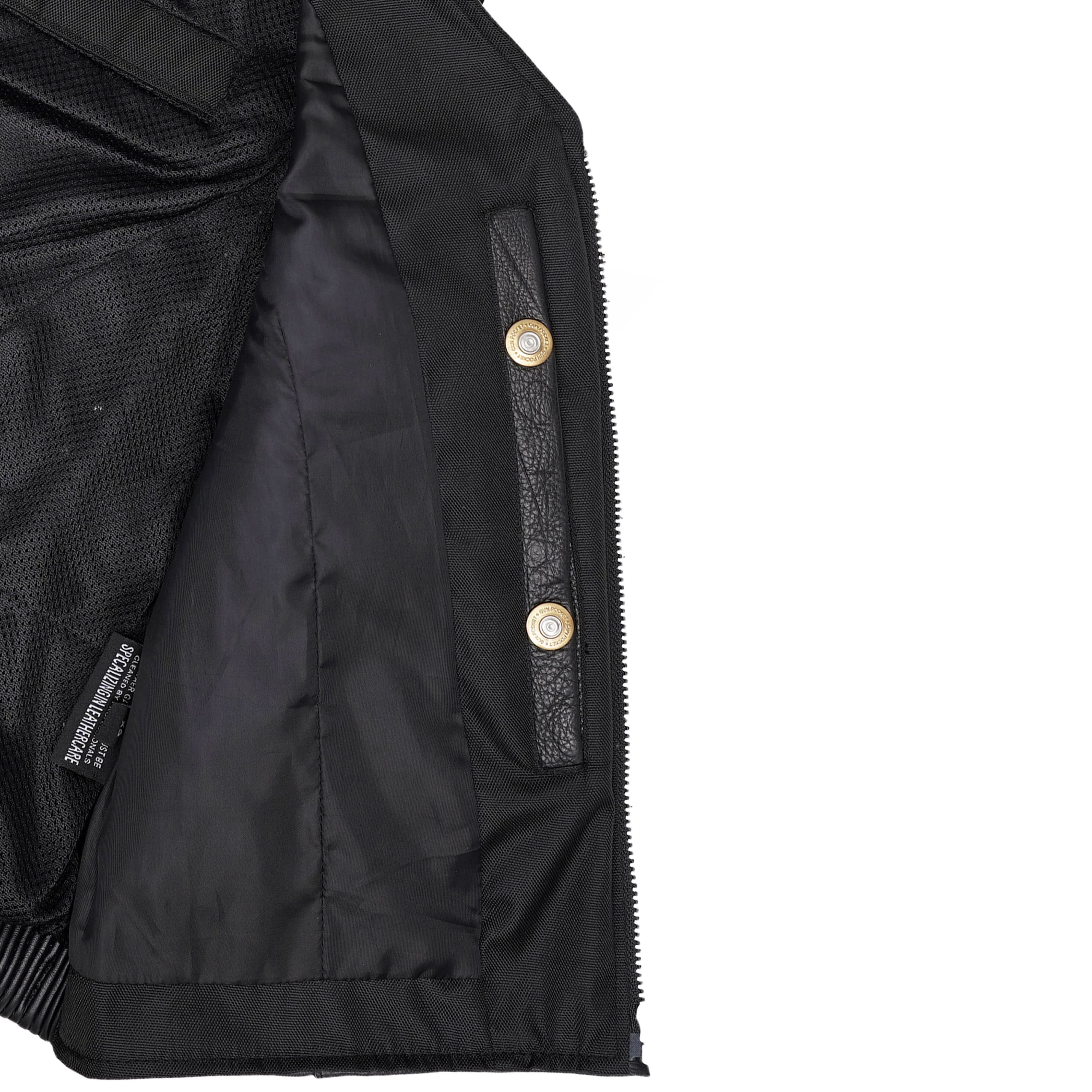 Rhinestone Womens Leather Motorcycle Vest