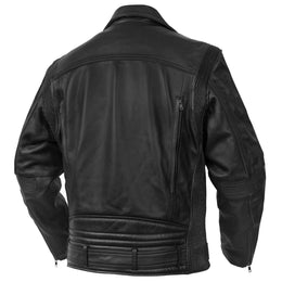 Black Cavalry Men’s Motorcycle Leather Jacket