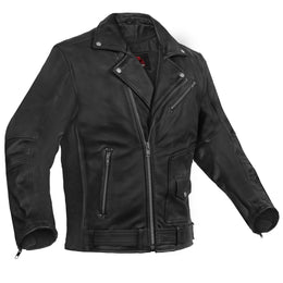 Black Cavalry Men’s Motorcycle Leather Jacket