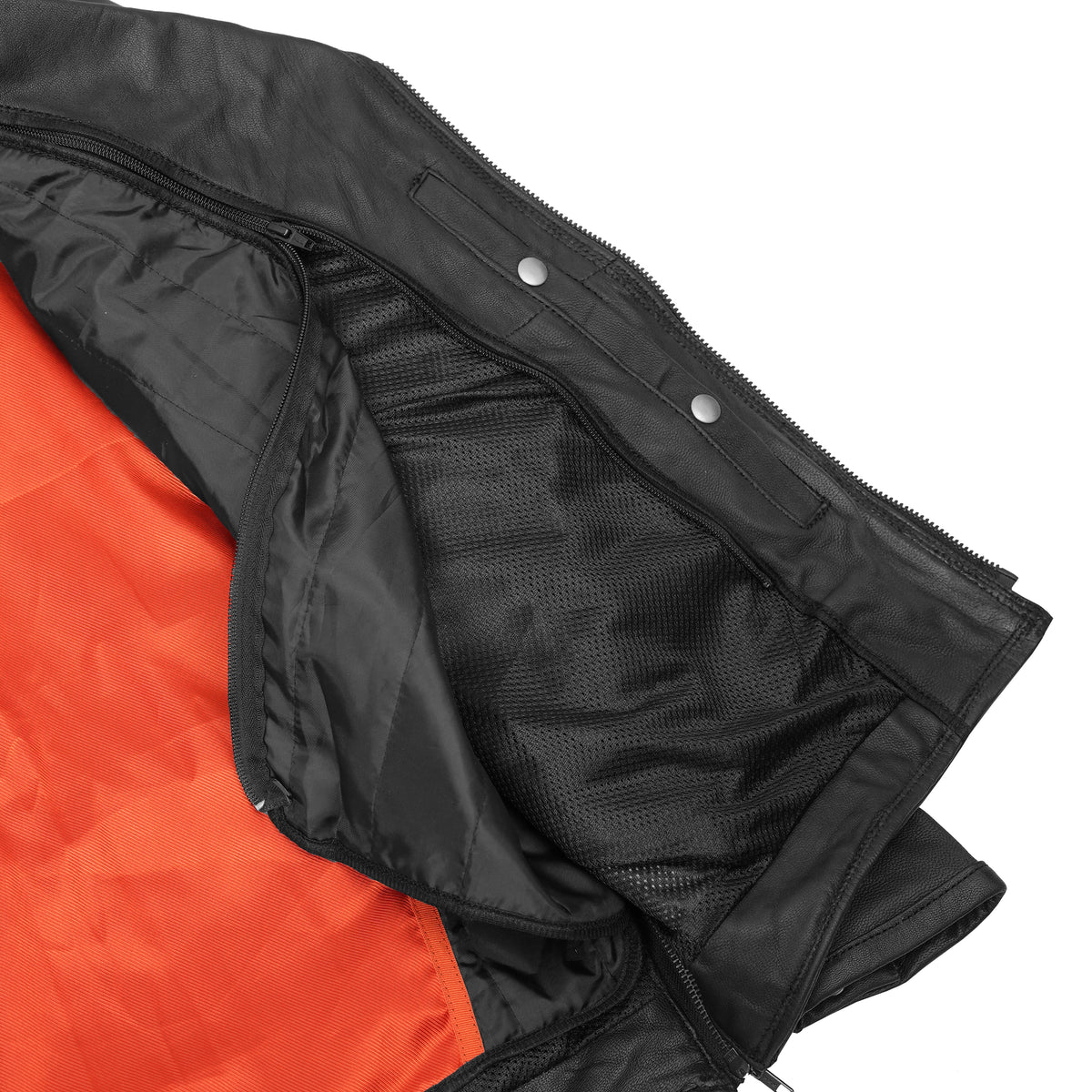 Black Speed™ Men's Leather Motorcycle Jacket