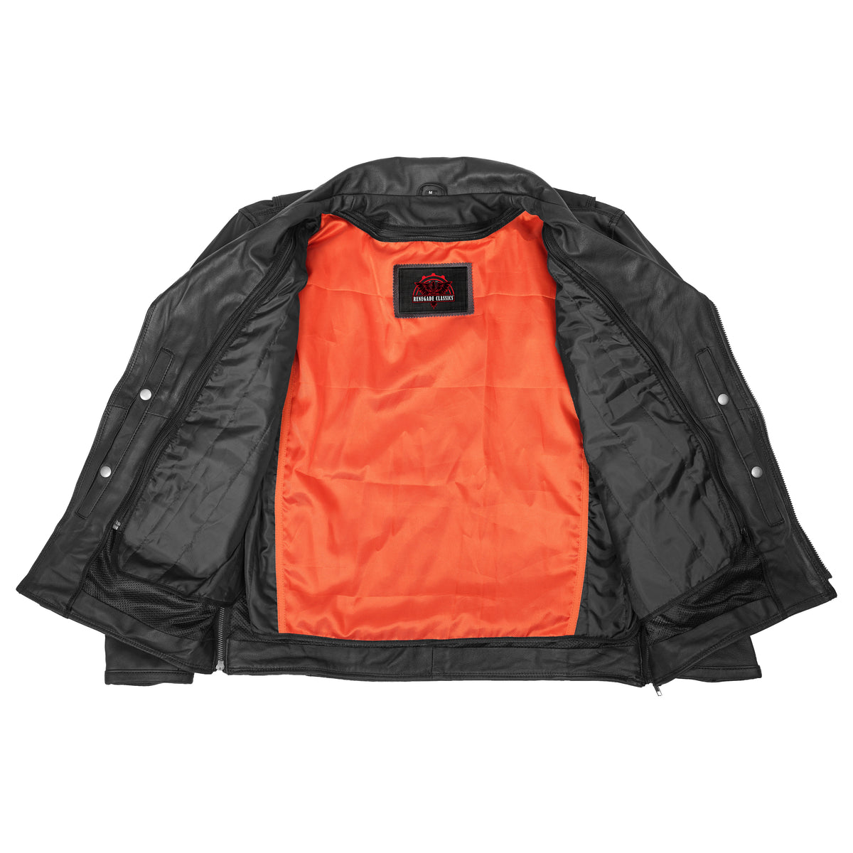 Black Speed™ Men's Leather Motorcycle Jacket