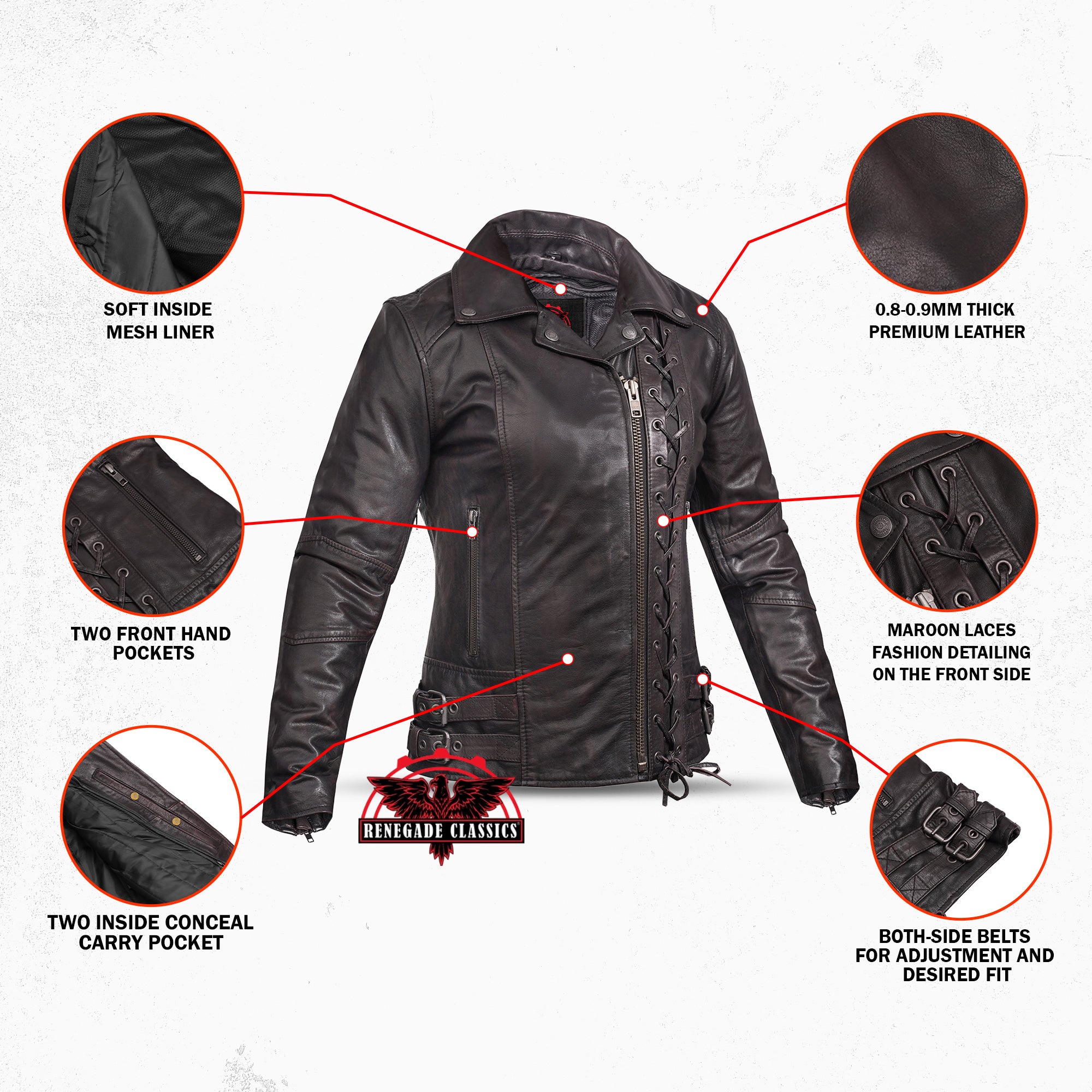 Black Pearl™ Women's Fashion Leather Jacket