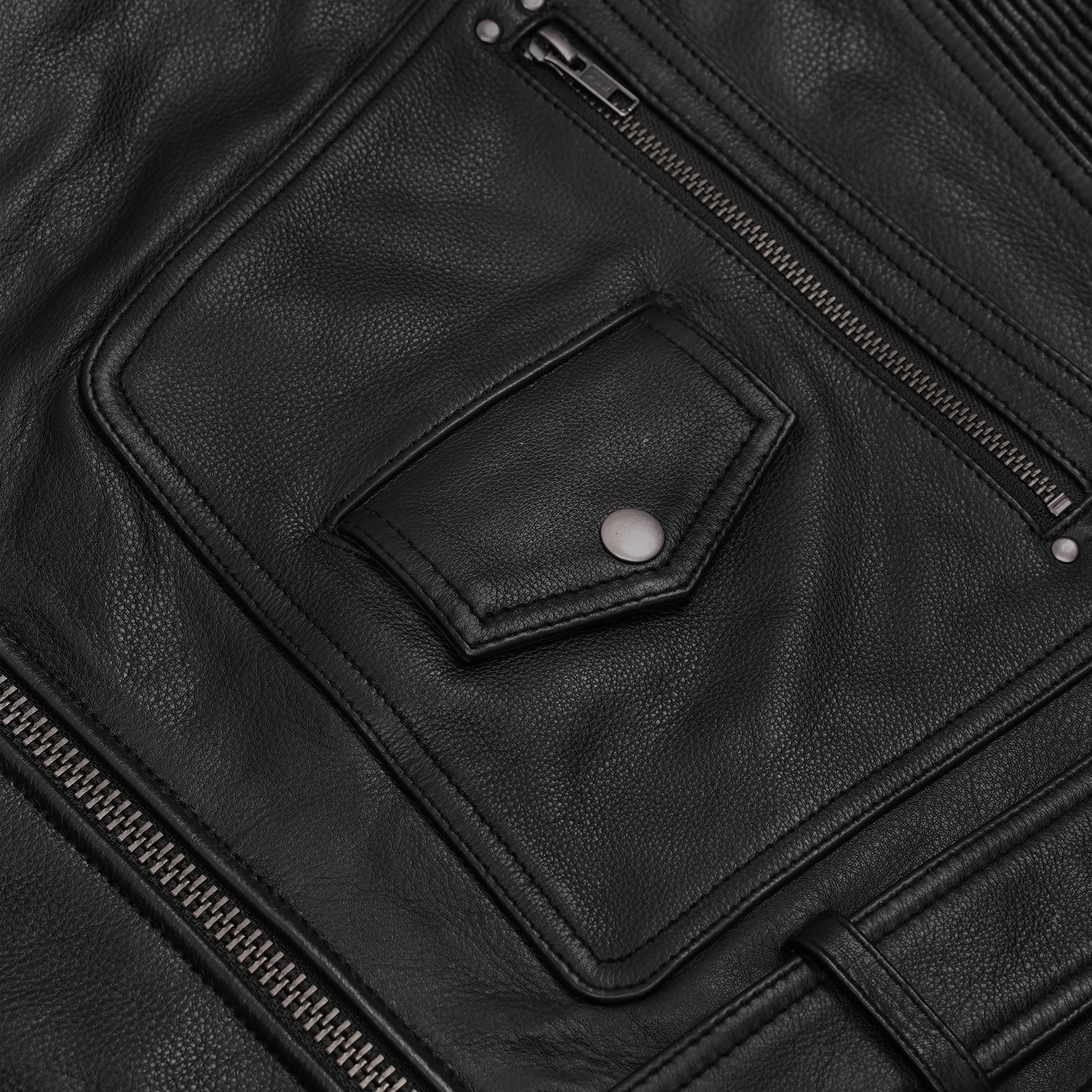 Black Cavalry - Men’s Motorcycle Leather Jacket