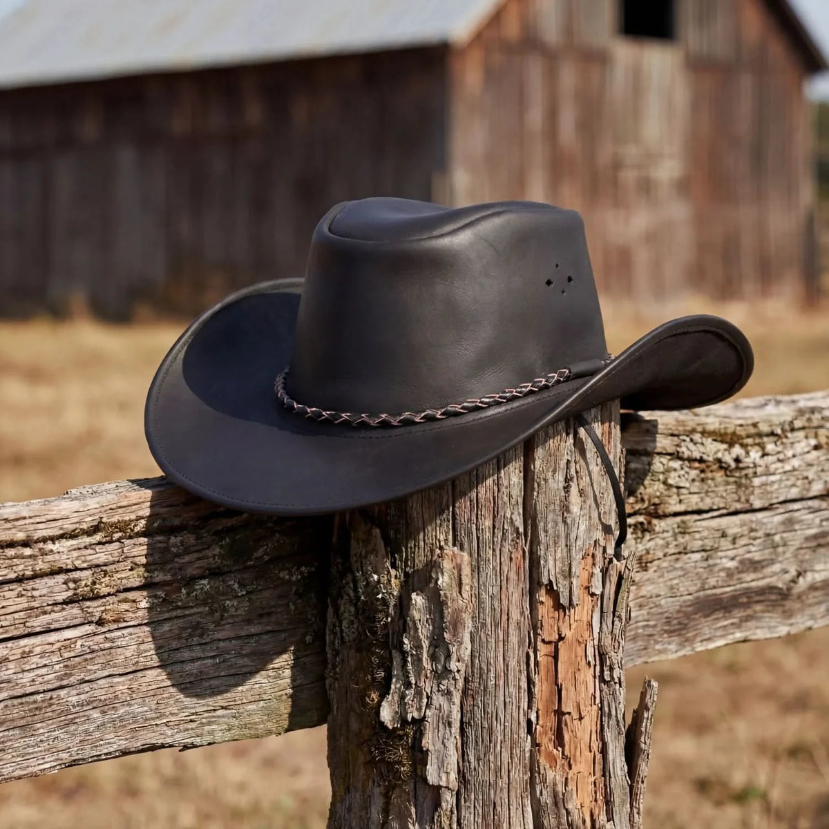 Blackthorn Rider- Men’s Leather Hat