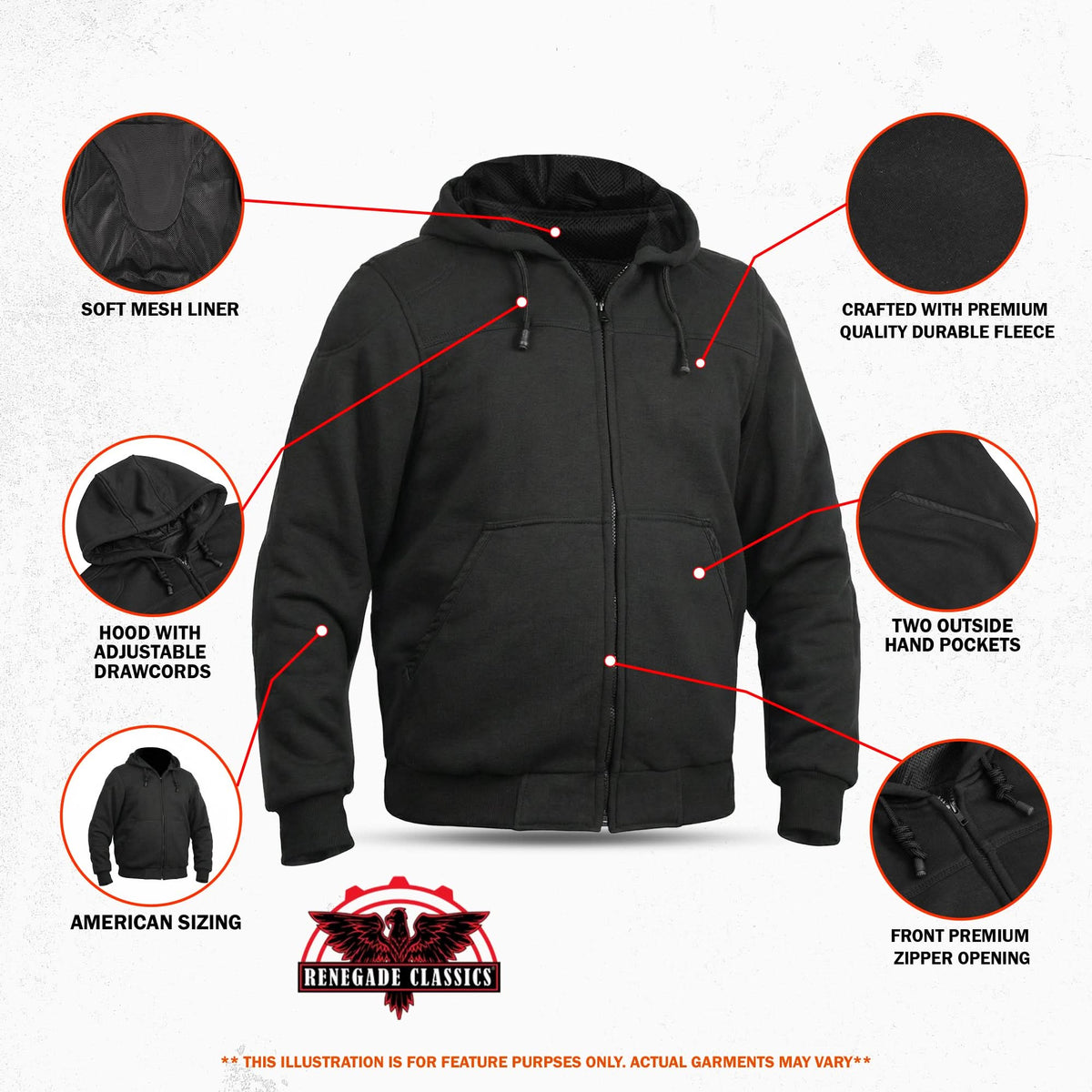 Blackwave Men’s Motorcycle Textile Hoodie