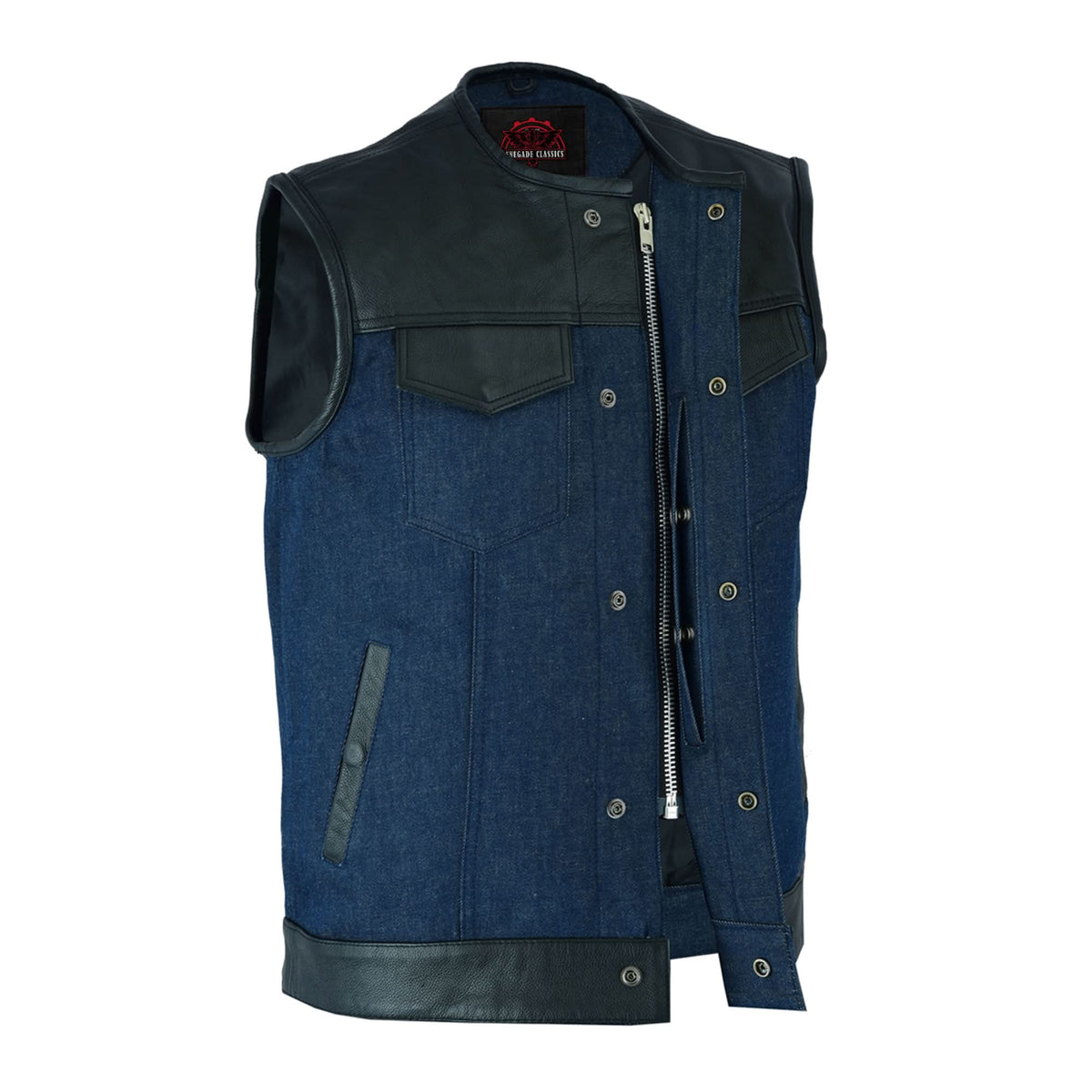 Blueburn™ Mens Denim Motorcycle Vest
