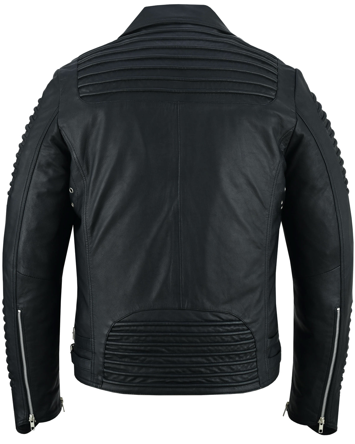 Bonestar™ Men's Leather Motorcycle Jacket