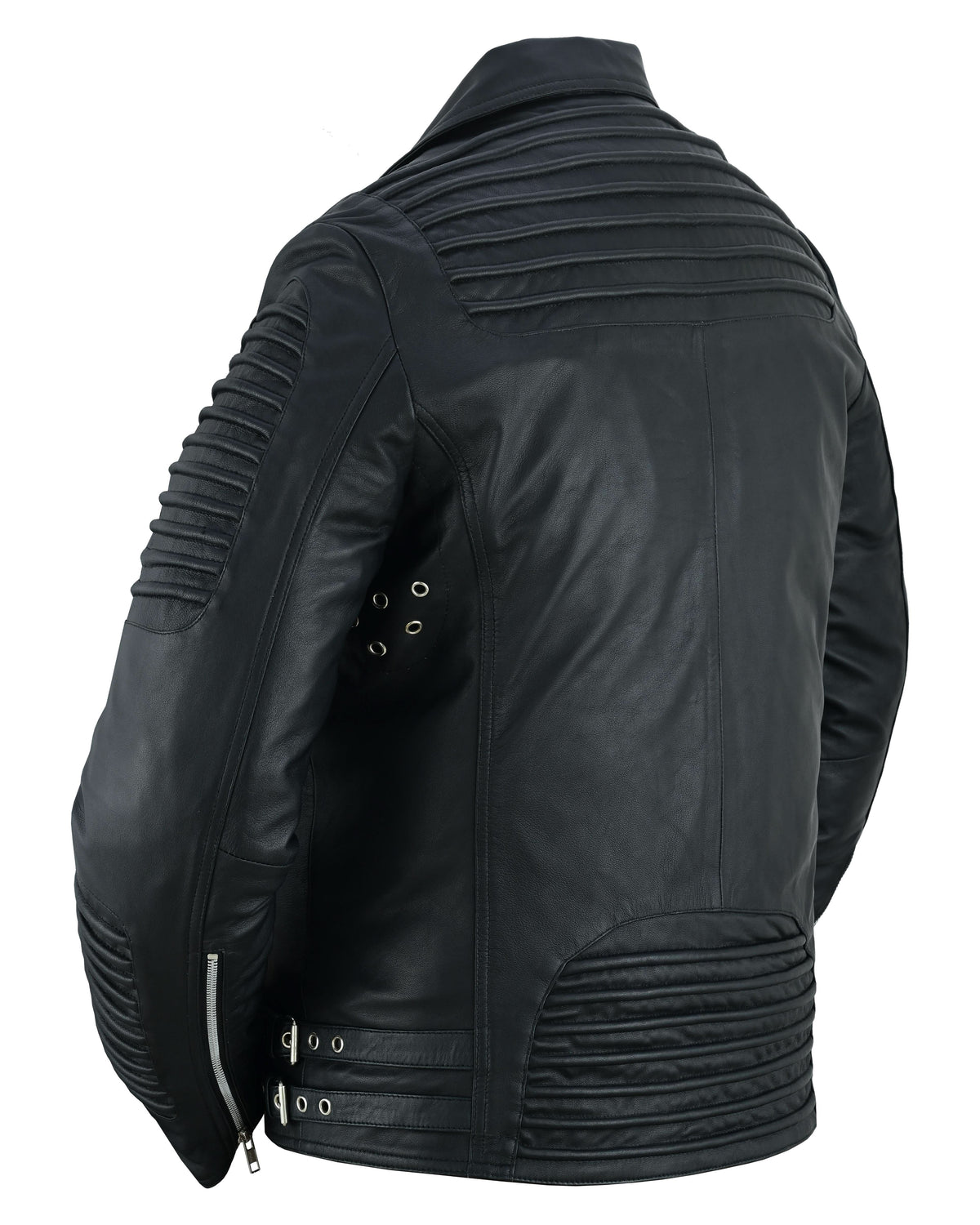 Bonestar™ Men's Leather Motorcycle Jacket