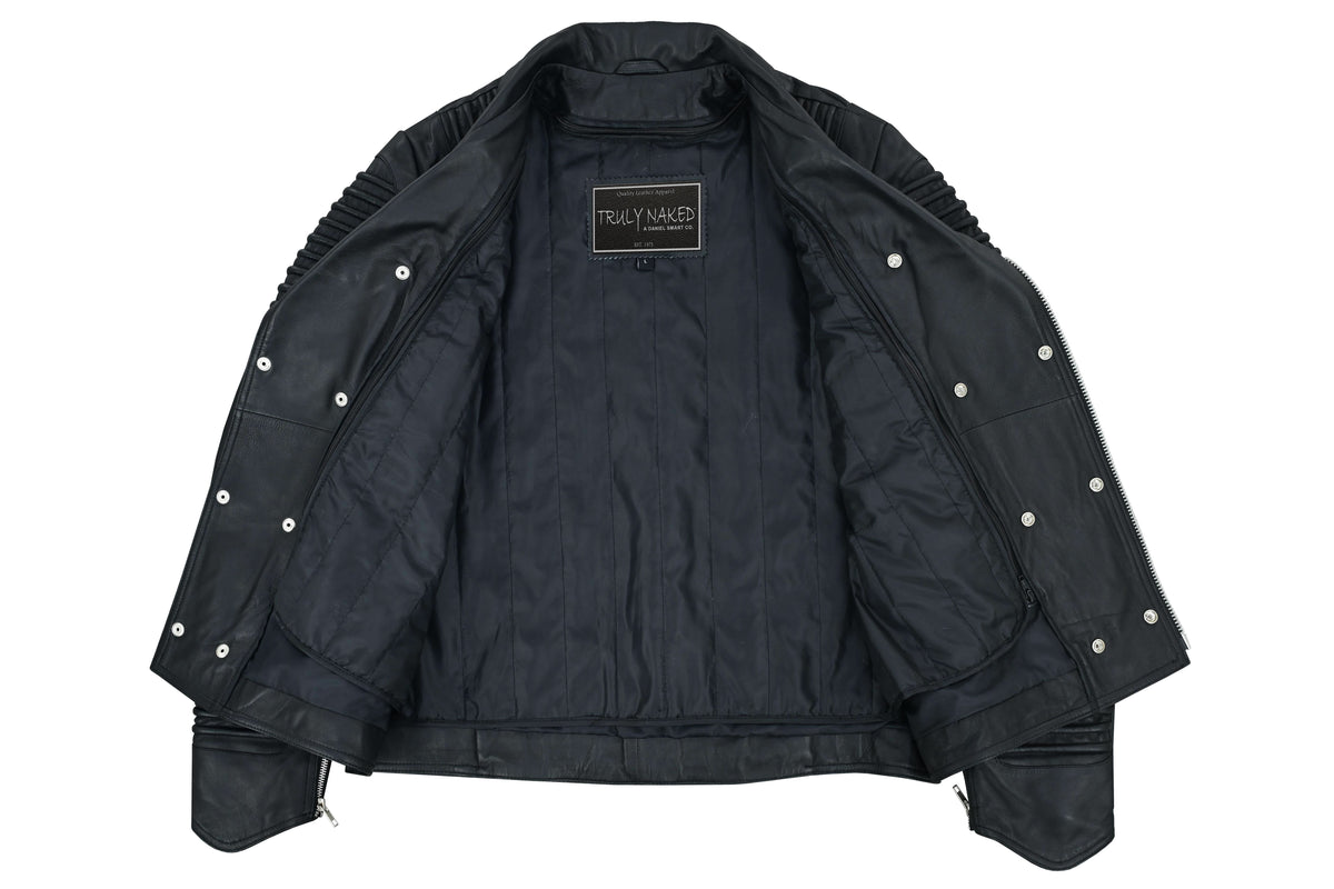 Bonestar™ Men's Leather Motorcycle Jacket