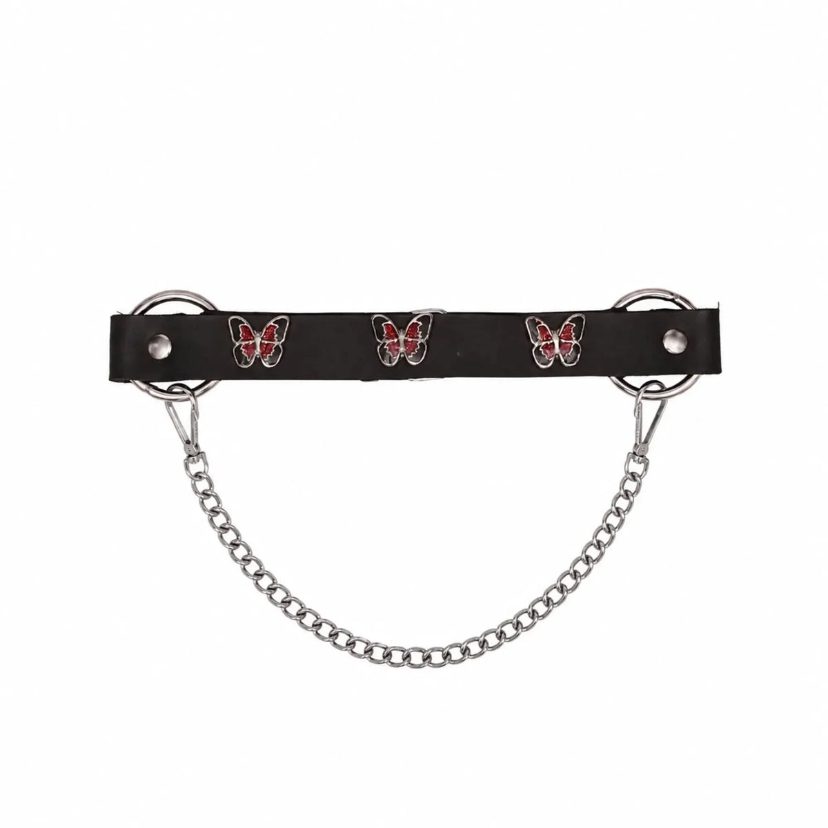 Boot Chain - Crimson Red Butterfly