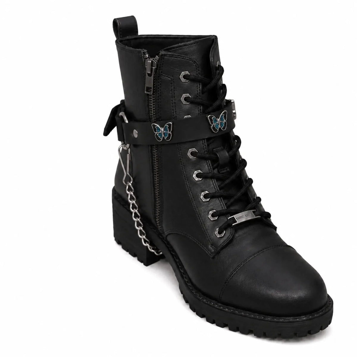 Boot Chain - Monarch Blue Butterfly
