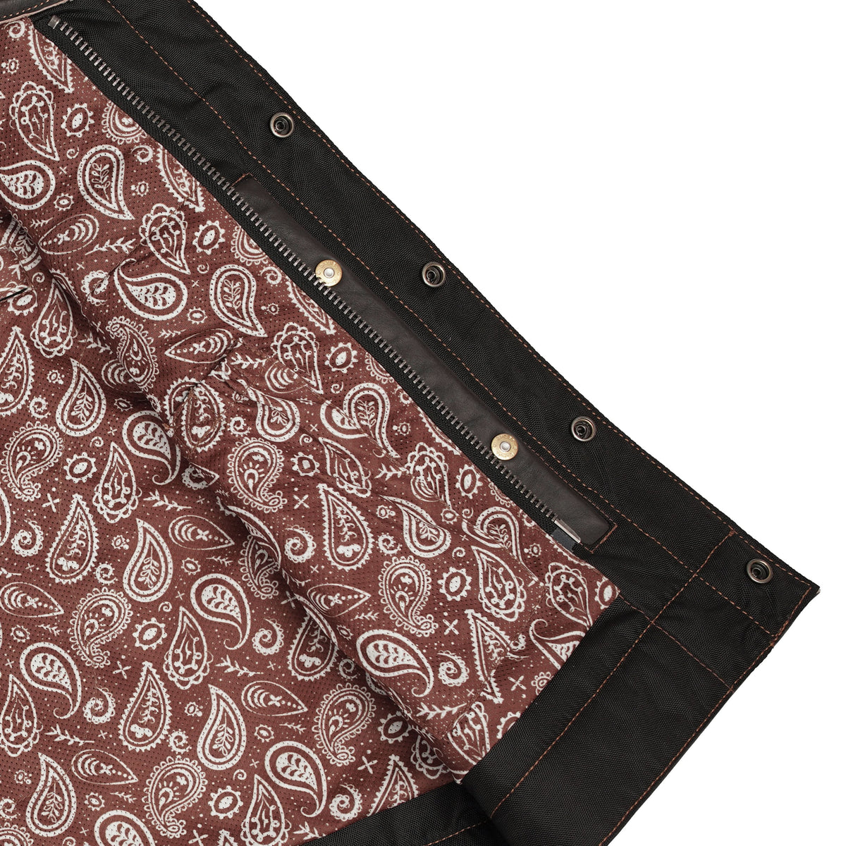 Brex Mens Lowcut Leather Motorcycle Vest