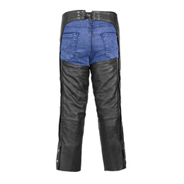 Brimstone Unisex Leather Motorcycle Chaps