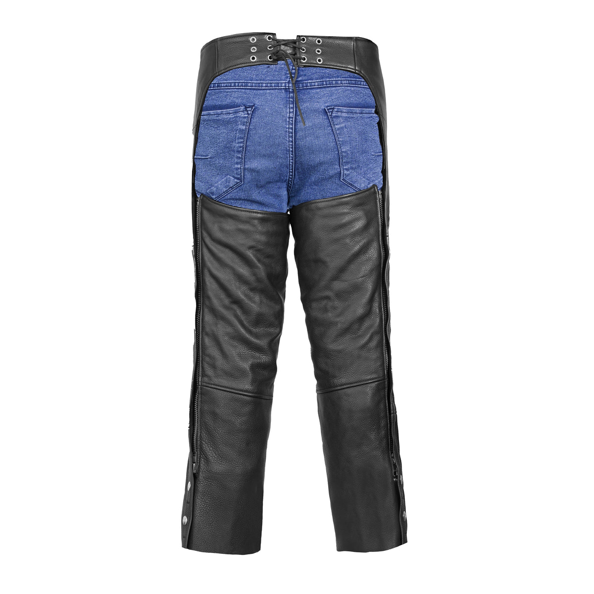 Brimstone Unisex Leather Motorcycle Chaps