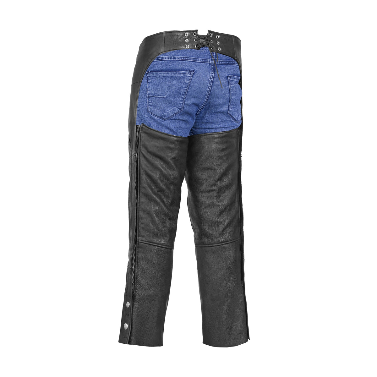 Brimstone Unisex Leather Motorcycle Chaps
