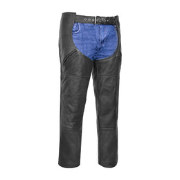 Brimstone Unisex Leather Motorcycle Chaps