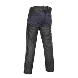 Buster Unisex Leather Motorcycle Chaps