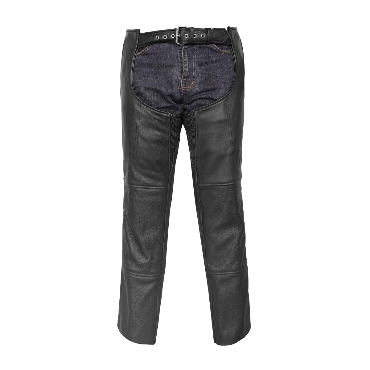 Buster Unisex Leather Motorcycle Chaps