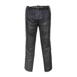 Buster Unisex Leather Motorcycle Chaps