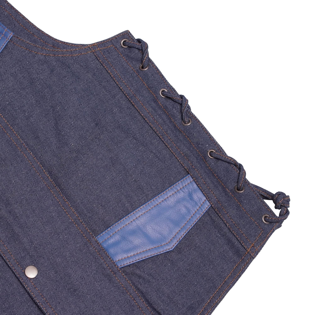 Caldrex Mens Motorcycle Denim Vest