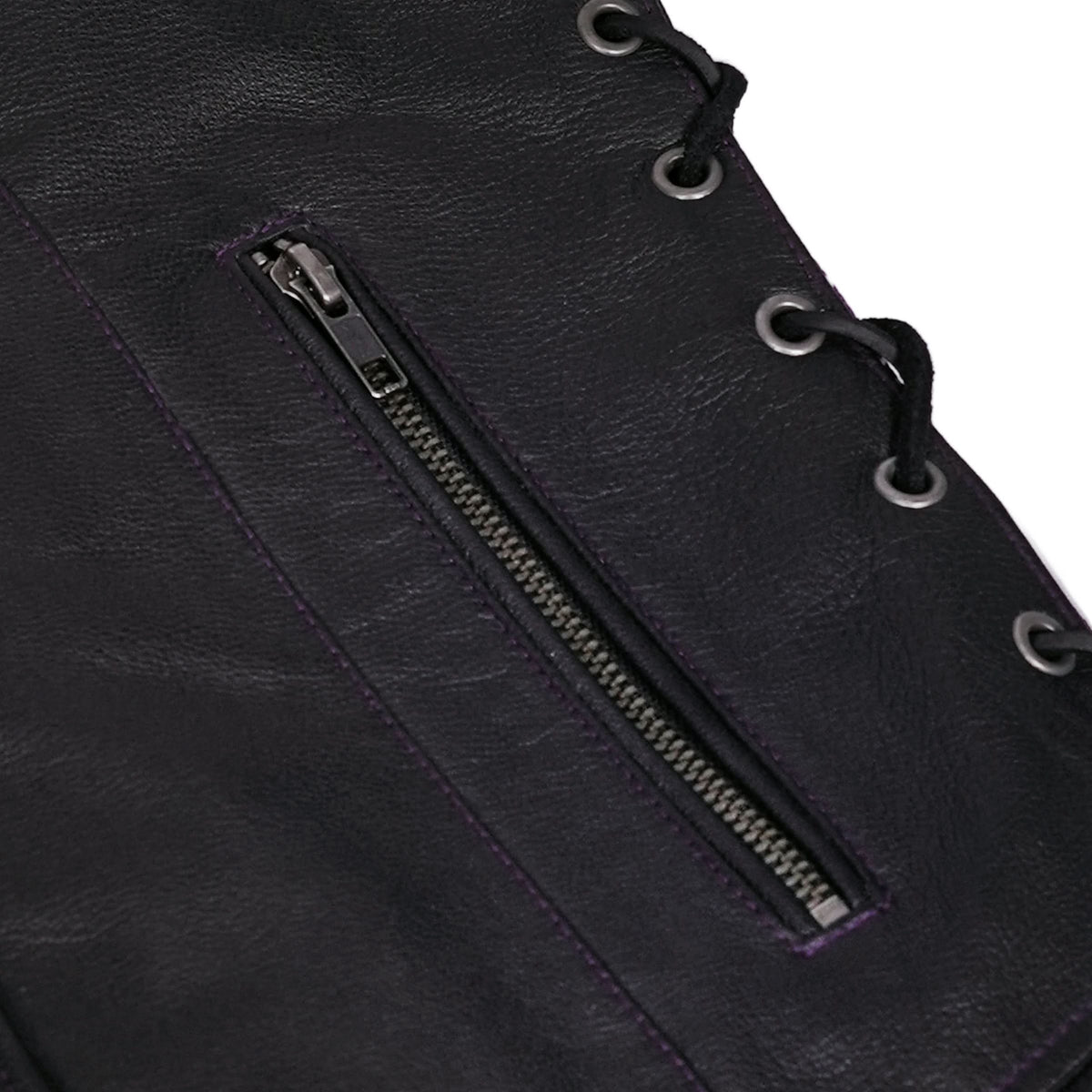 Calypsa™ Womens Leather Motorcycle Vest
