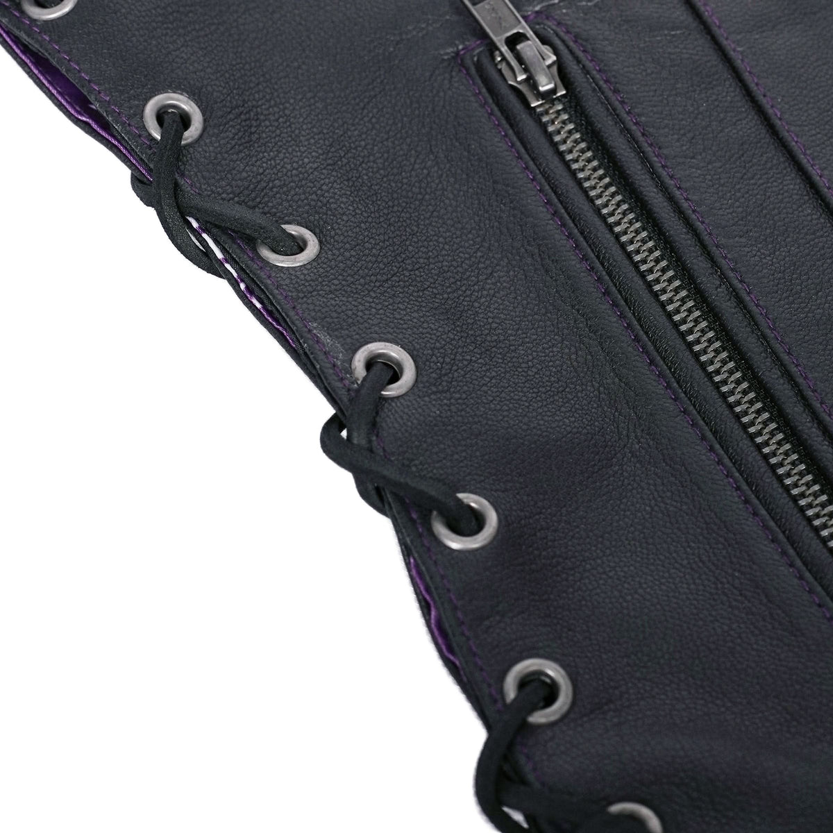 Calypsa™ Womens Leather Motorcycle Vest