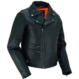 Chic Ride™ Women's  Leather Biker Jacket - Black