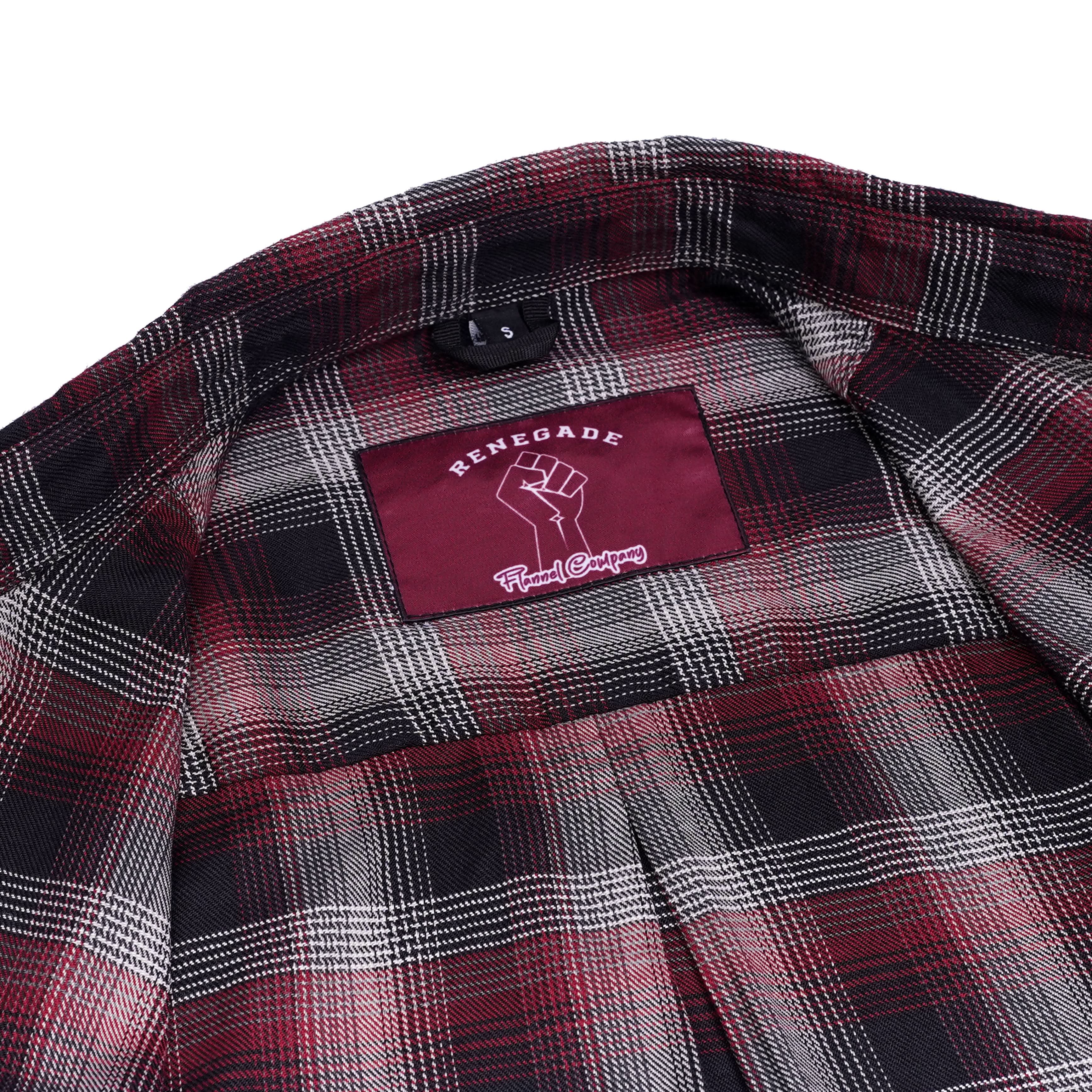 Riveter™ Men’s Maroon, Black, and White Flannel