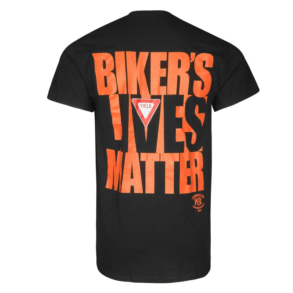 Classic Black Biker Lives Matter Men's T-Shirt