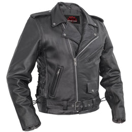 Classic Star™ Men's Leather Motorcycle Jacket