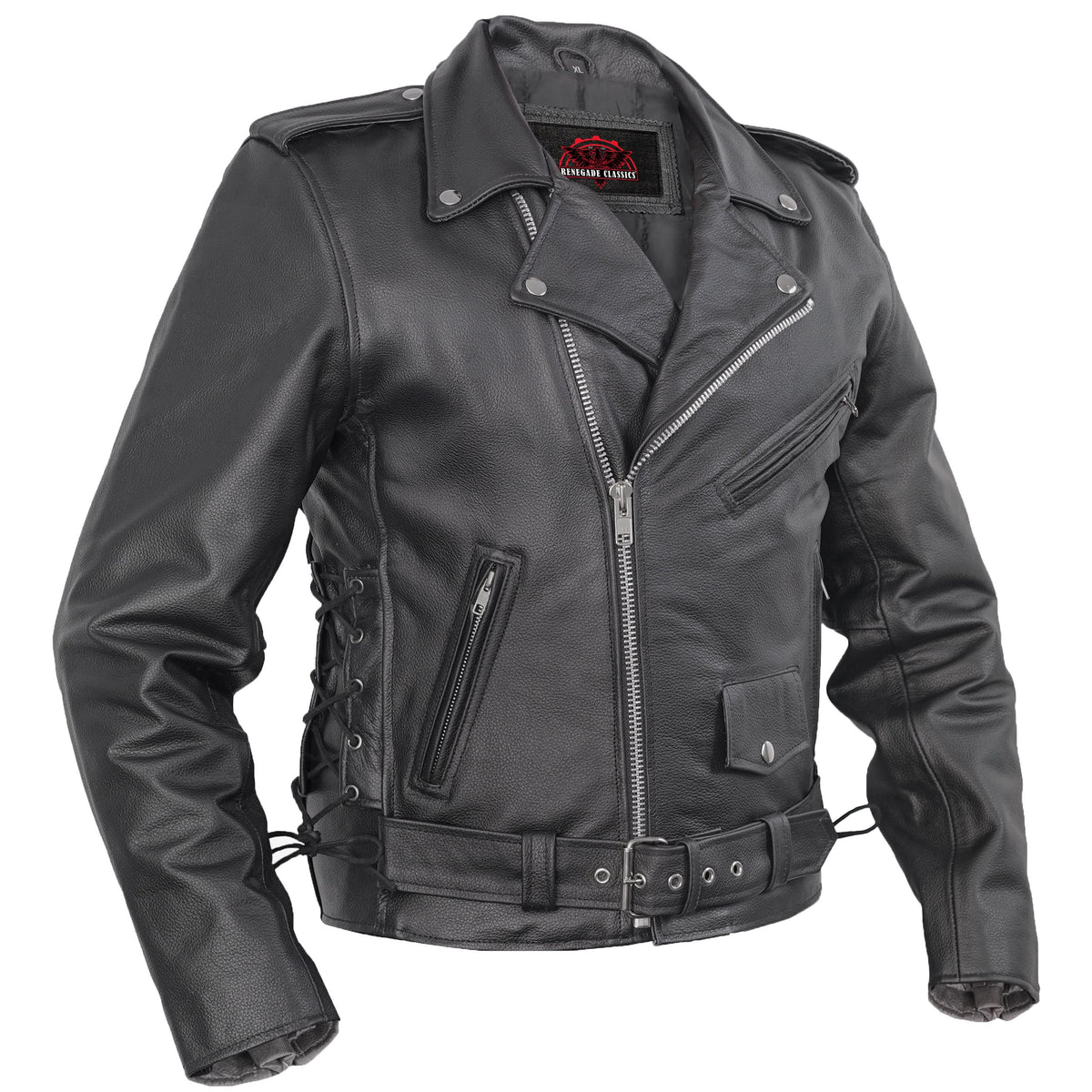 Classic Star™ Men's Leather Motorcycle Jacket