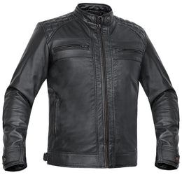 Men's Faux Leather Fashion Jacket