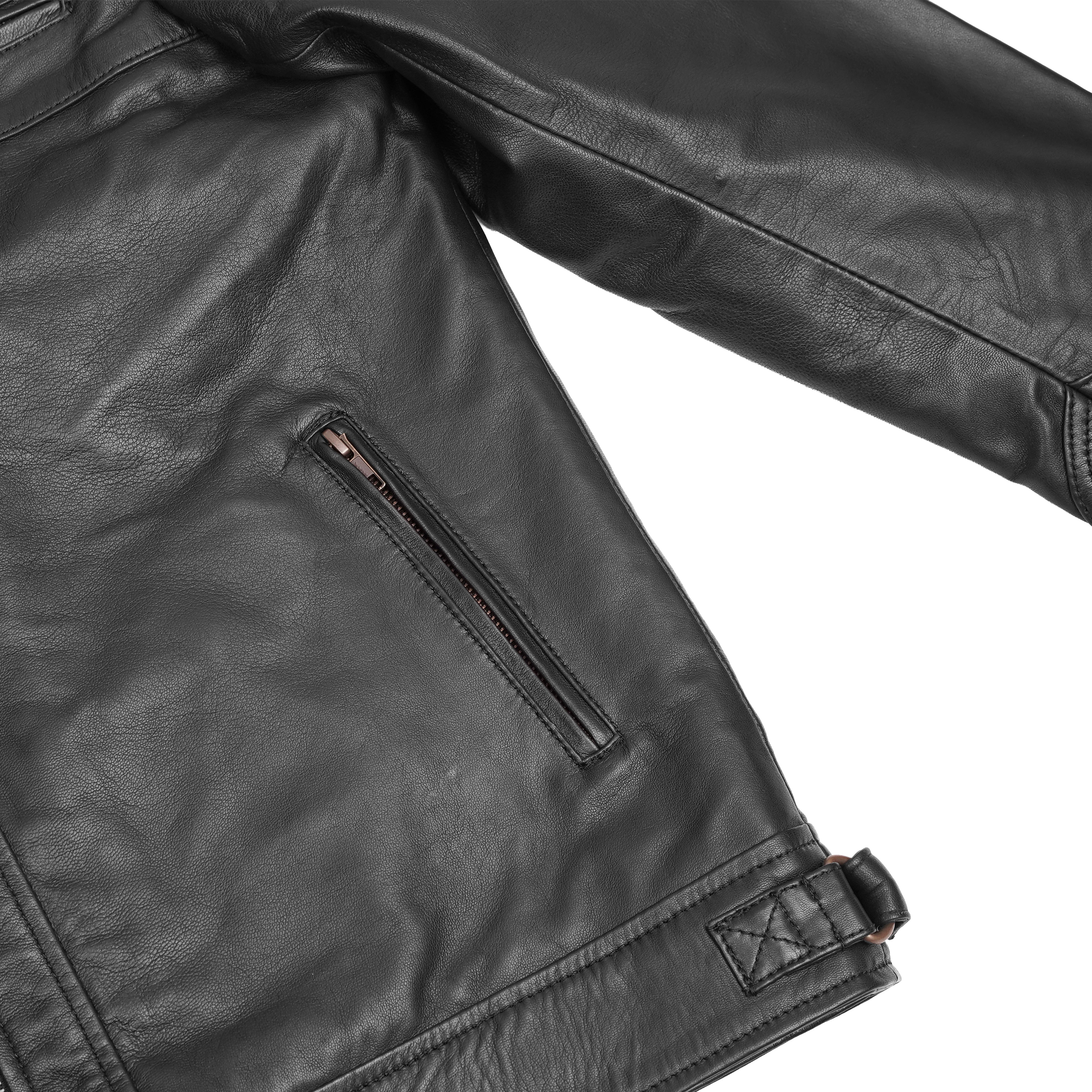 Zuberi Men's Faux Leather Motorcycle Jacket