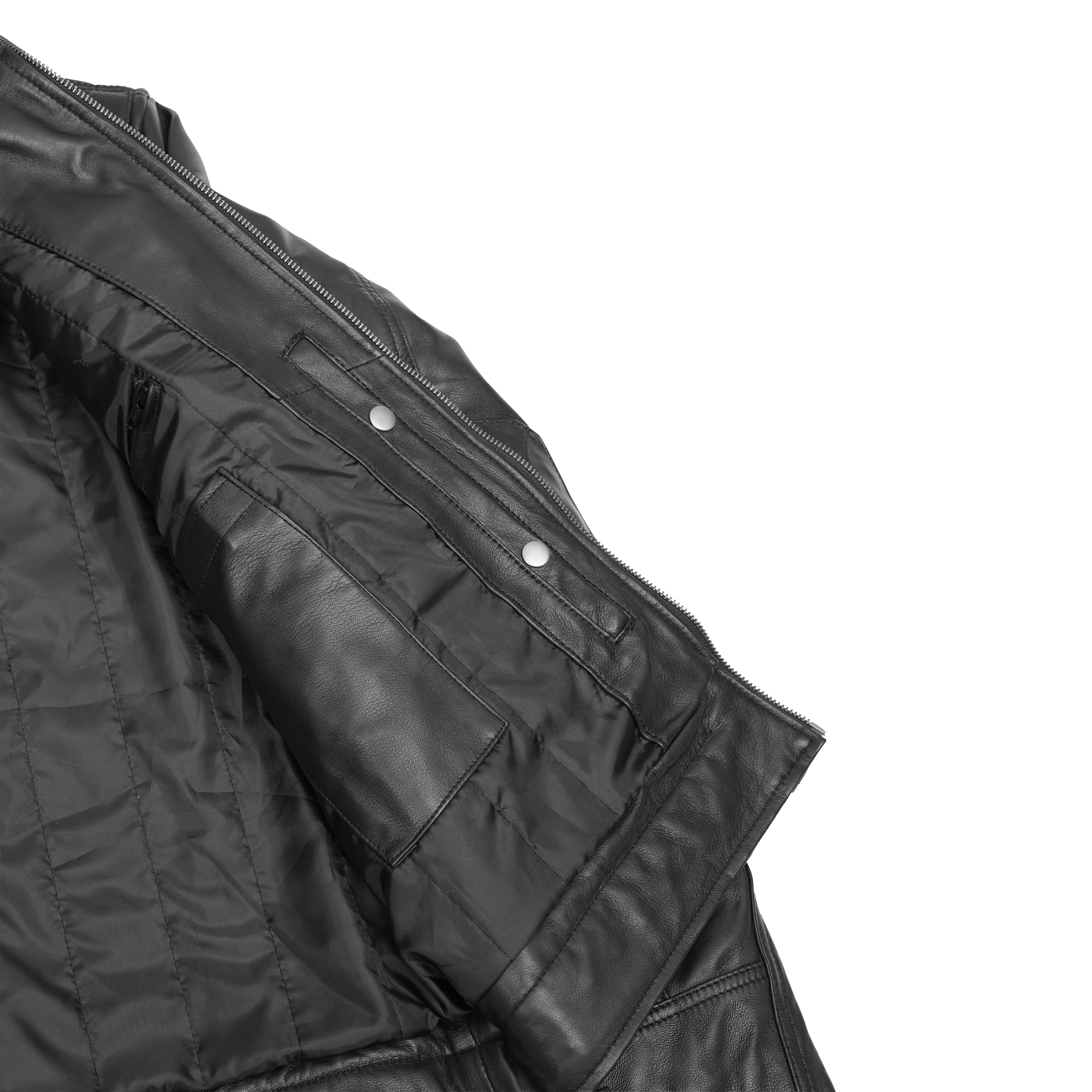 Zuberi Men's Faux Leather Motorcycle Jacket