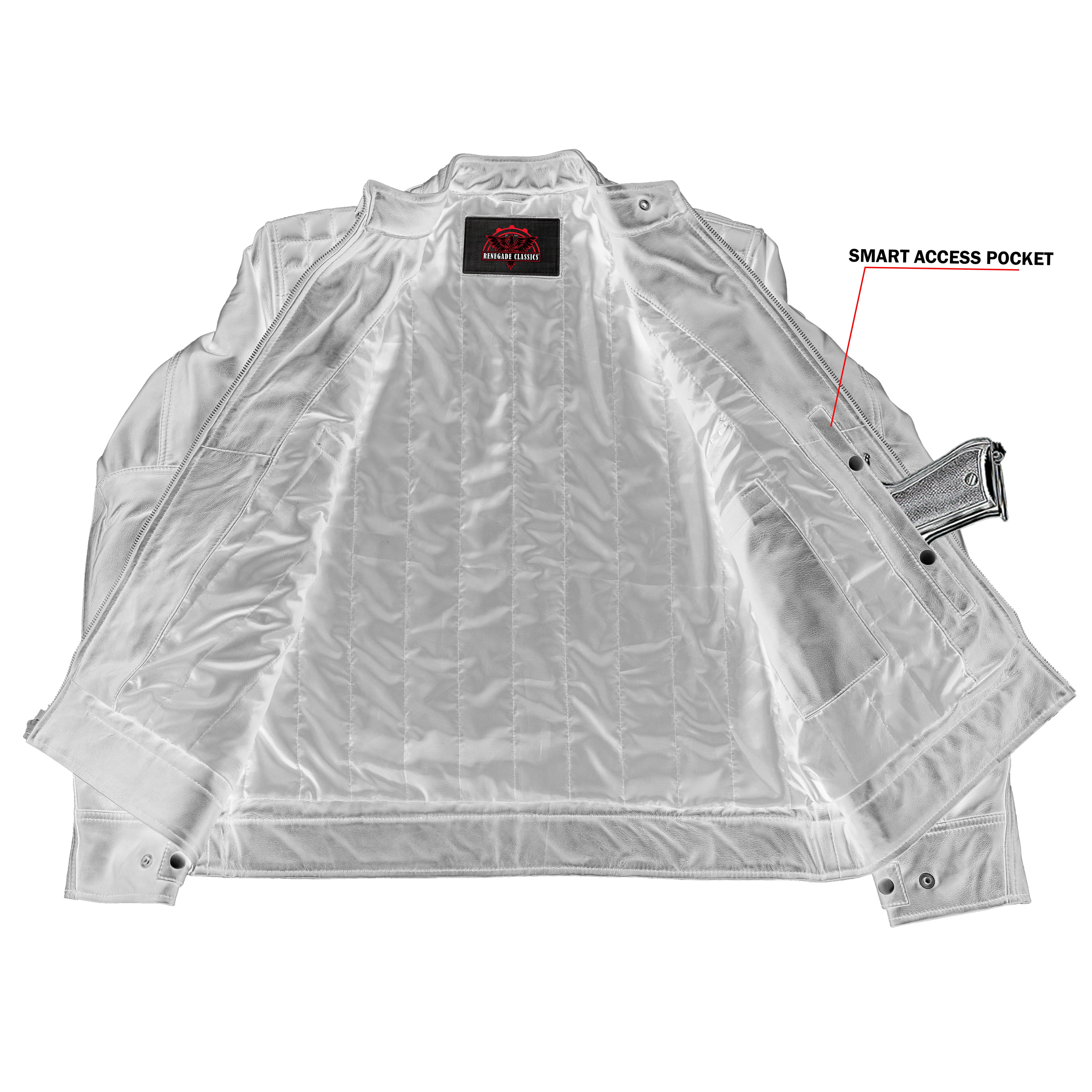 Zuberi Men's Faux Leather Motorcycle Jacket
