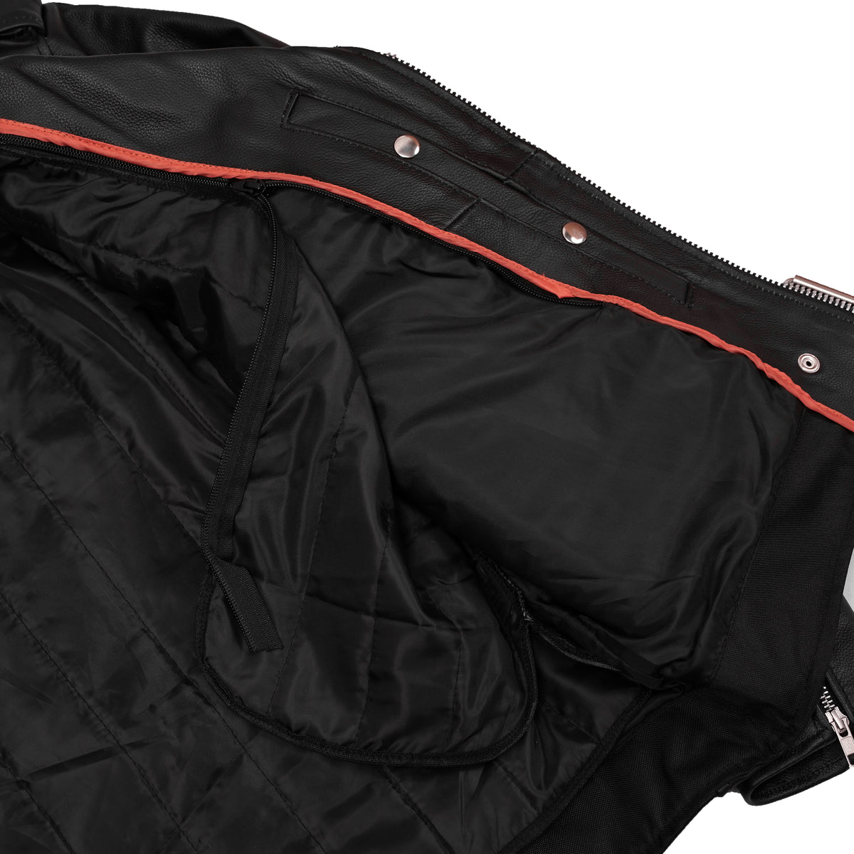 Command™ Men's Tall Leather Motorcycle Jacket