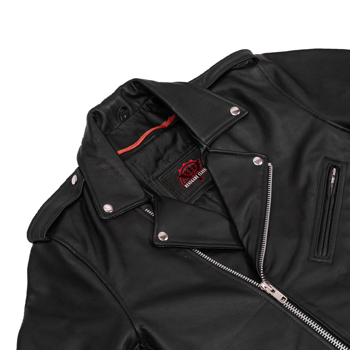 Command™ Men's Tall Leather Motorcycle Jacket