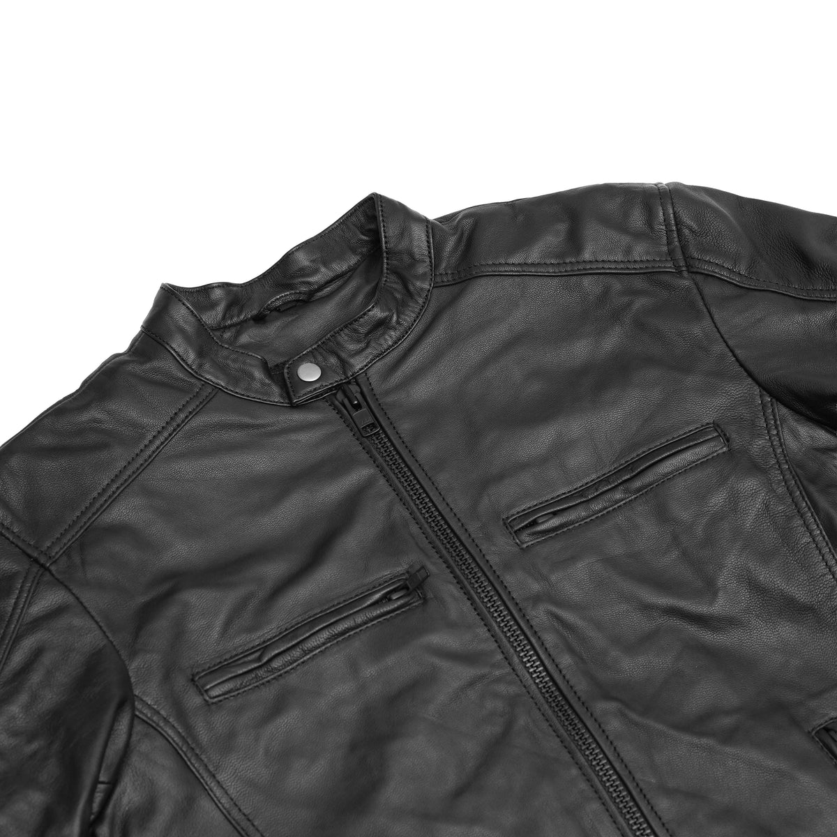 Conrad Men's Leather Motorcycle Jacket