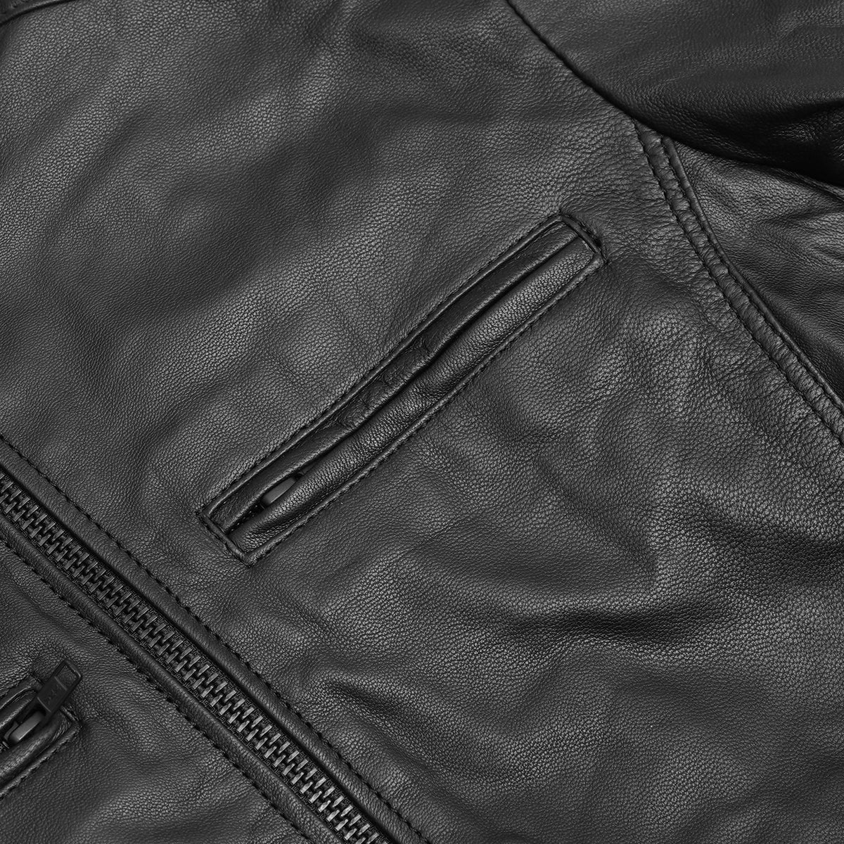 Conrad Men's Leather Motorcycle Jacket