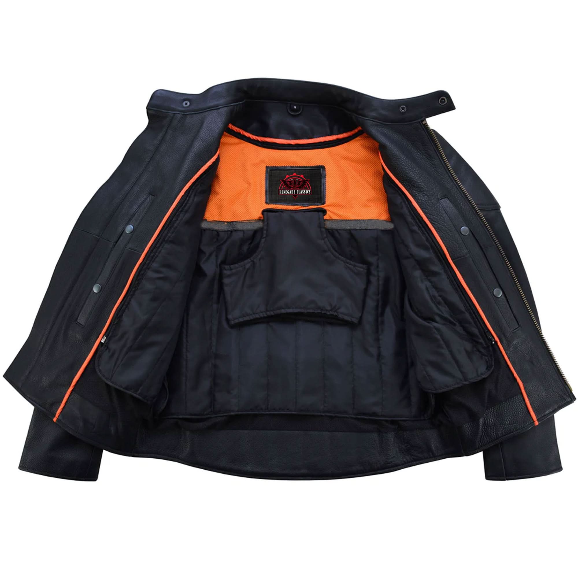 Corsair™ Men's Leather Motorcycle Jacket