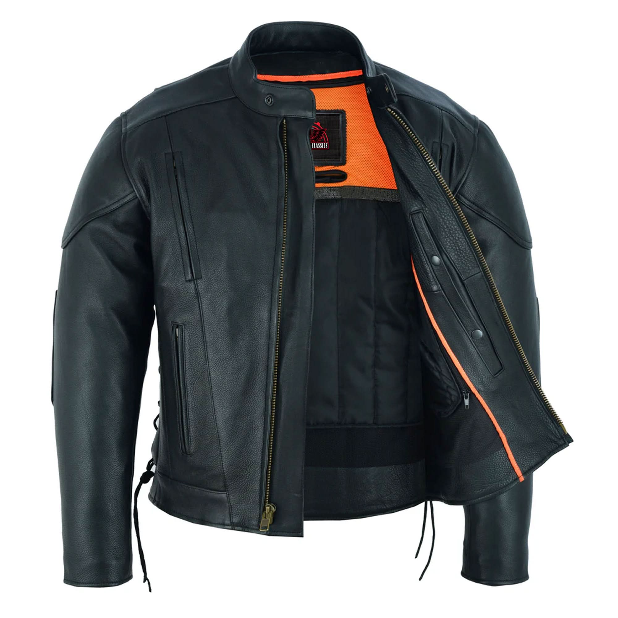 Corsair™ Men's Leather Motorcycle Jacket