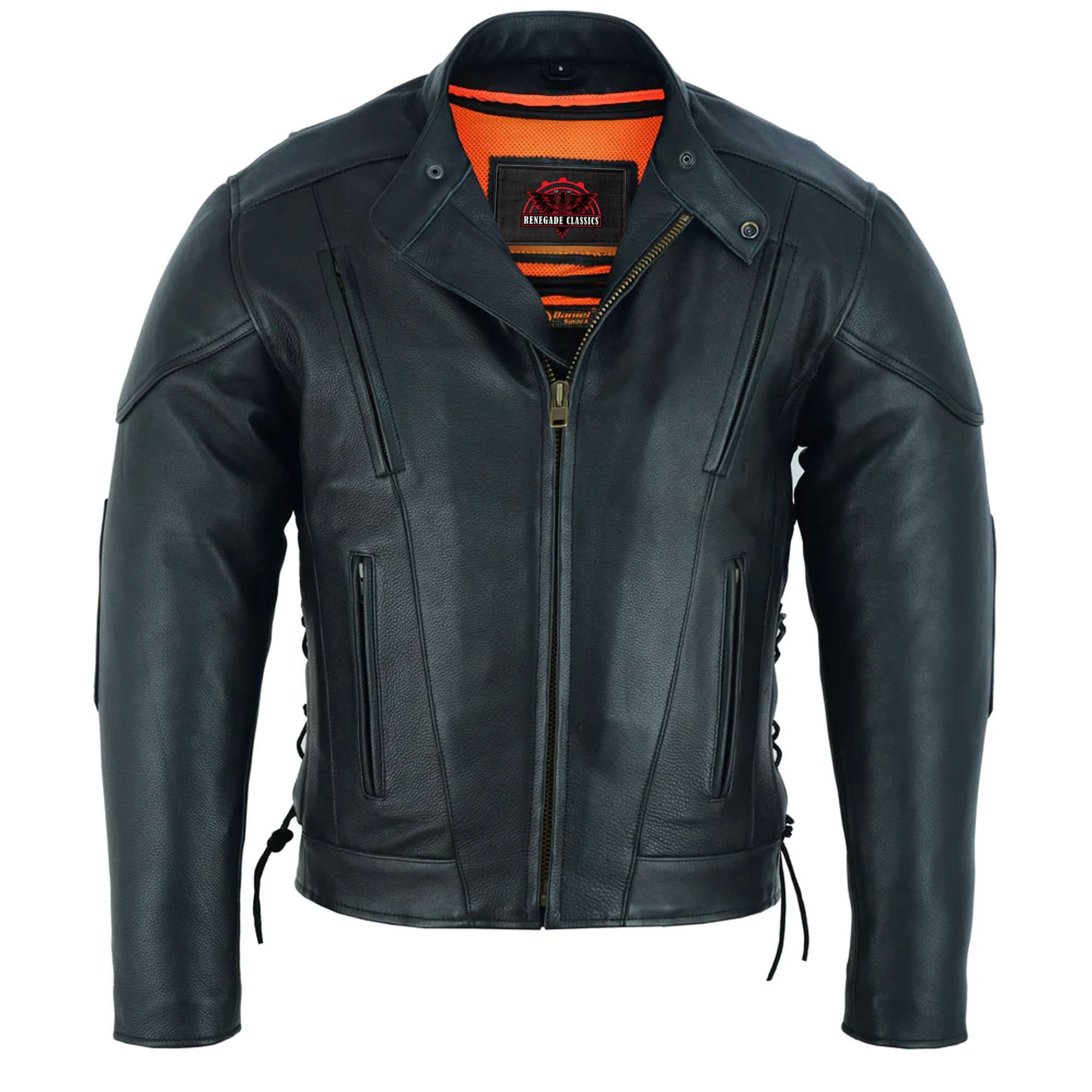 Corsair™ Men's Leather Motorcycle Jacket