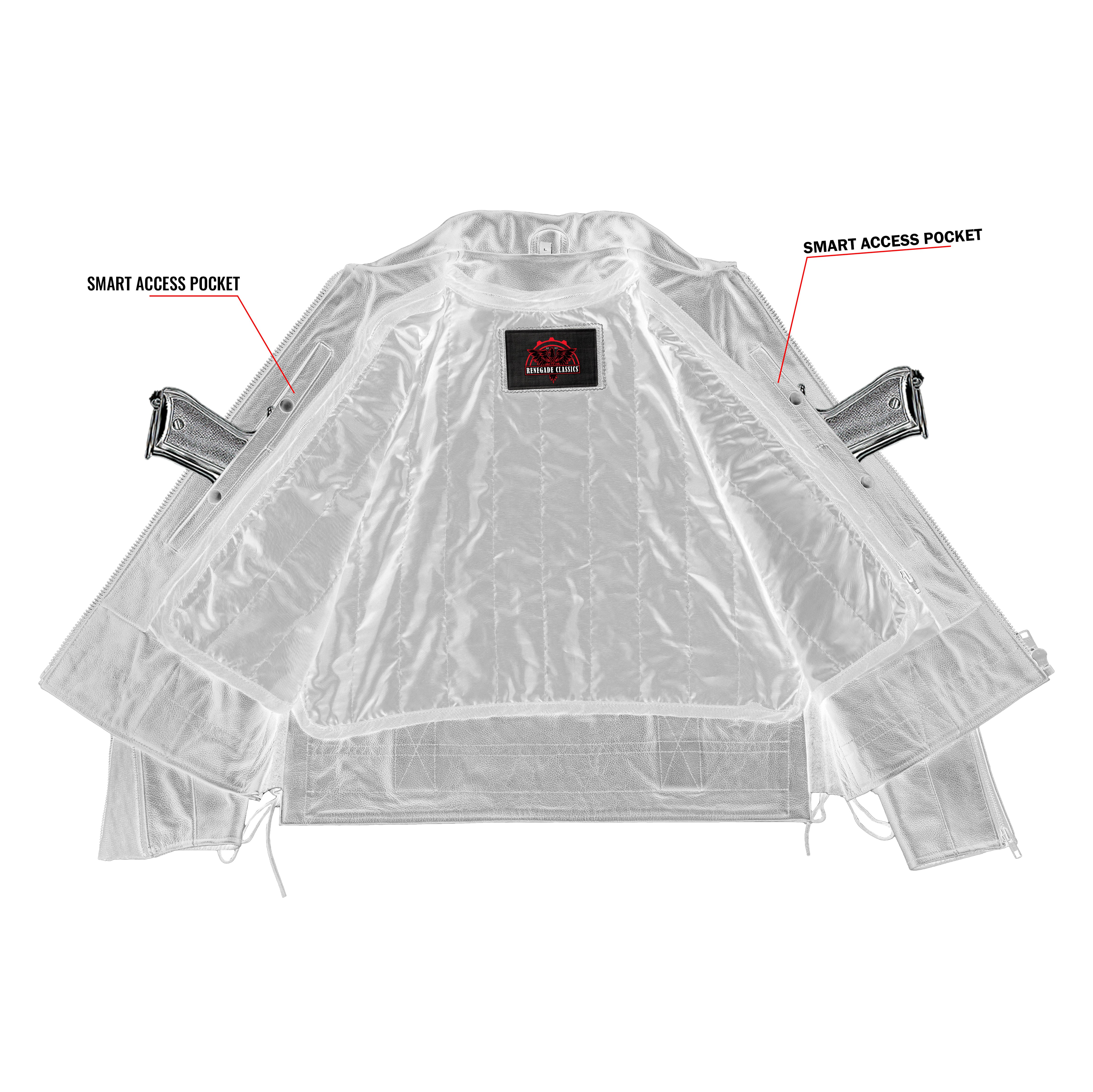 Iron Warrior™ Men’s Leather Motorcycle Jacket