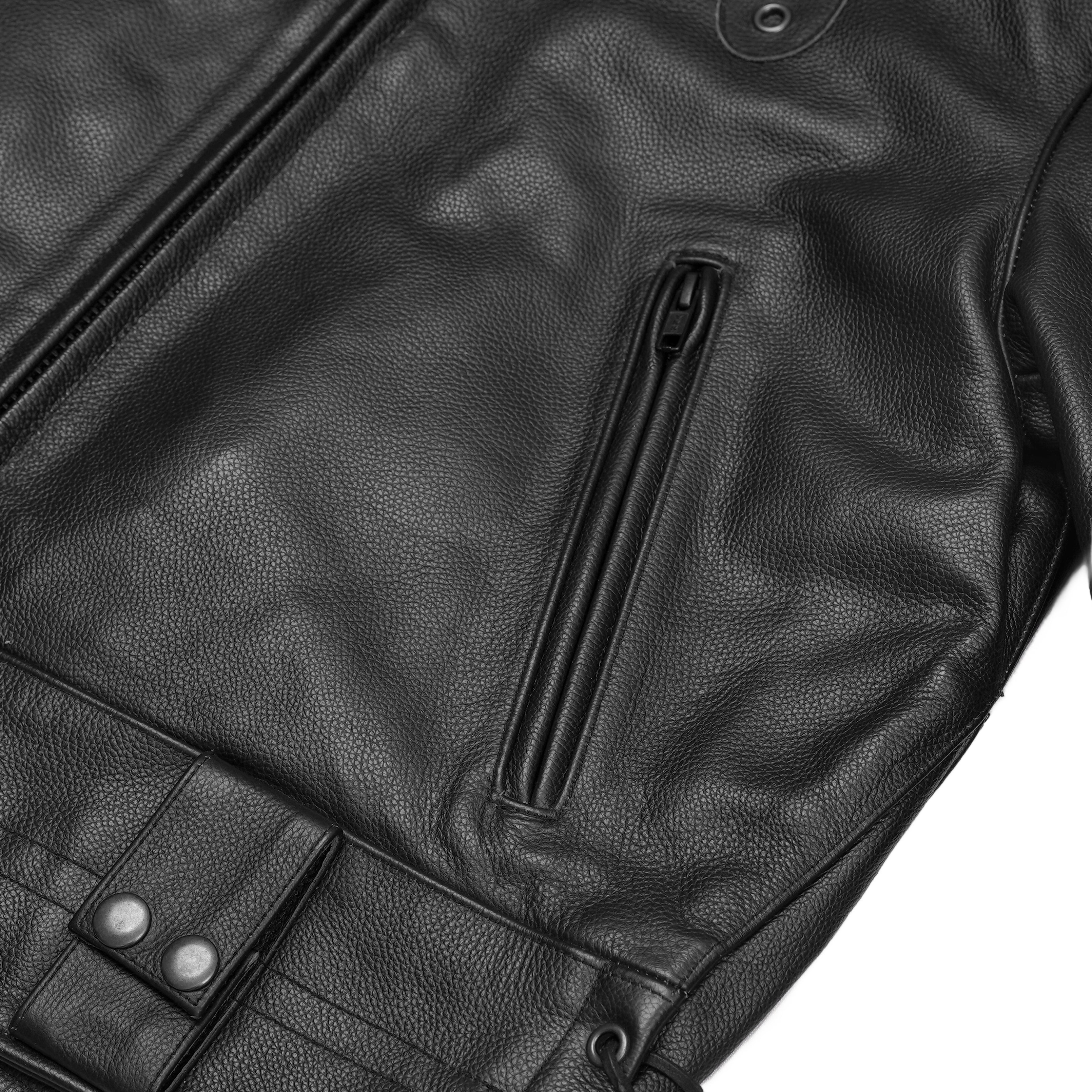 Iron Warrior™ Men’s Leather Motorcycle Jacket