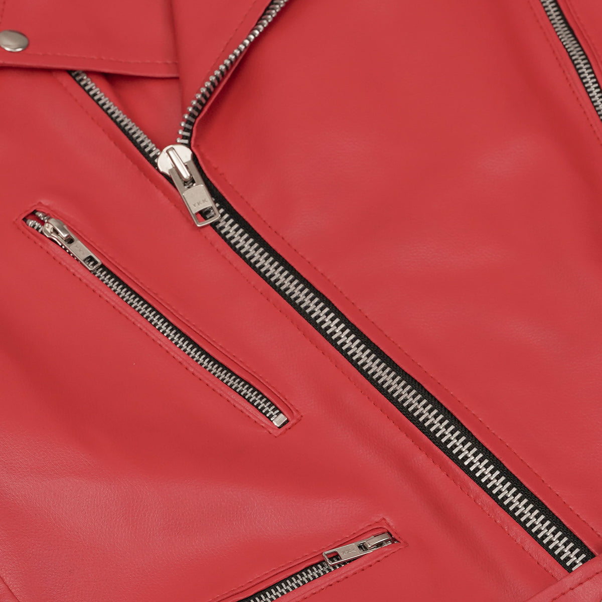 Crimson Firebrand™ Men’s Faux Leather Motorcycle Jacket
